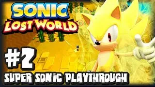 Sonic Lost World Wii U - (2K HD) Super Sonic Playthrough - Part 2