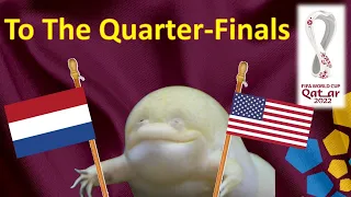 World Cup 2022 Predictions ⚽ Netherlands vs USA 🐸 The Guessing Frog - Round of 16