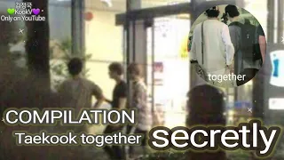 Taekook Together Secretly Moments