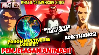 PENJELASAN ANIMASI WHAT IF AN IMMERSIVE STORY 2024 ADA STARFOX SAUDARA THANOS? SCARLET WITCH VILLAIN