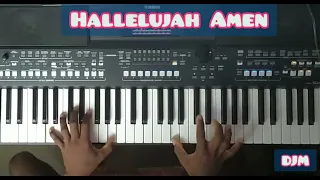 Hallelujah Amen by G. F. Handel (keyboard/piano play)