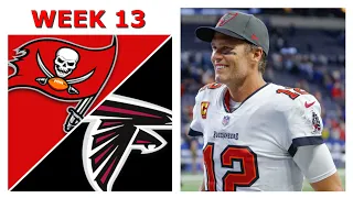 Tom Brady Buccaneers vs Falcons Week 13 Matchup