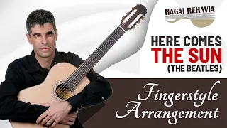 Here Comes The Sun" chord melody guitar fingerstyle (advanced) by Hagai Rehavia"