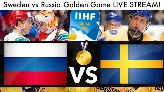 Sweden vs Russia WJC U18 GOLDEN GAME LIVE STREAM! (2019 IIHF World Junior Championships Reaction)