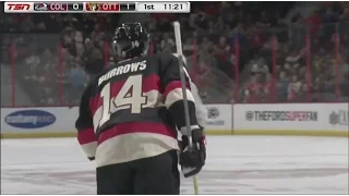 Burrows first goal as a Senator!