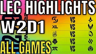 LEC Highlights ALL GAMES W2D1 Summer 2022 | Week 2 Day 1