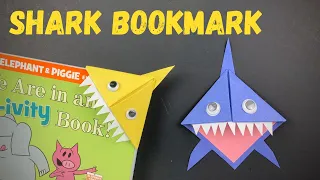 Easy Baby Shark Origami Bookmark