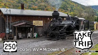 4K Scenic Drive from Durbin, West Virginia into Virginia on US Highway 250 over the mountains