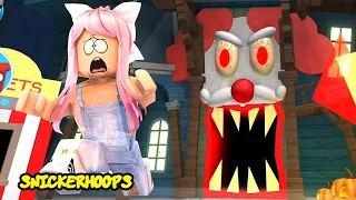 Snicker Hoops ESCAPES HOUSE OF TERROR WHERE HORROR LIVES Roblox OBBY | Scary Games in Roblox