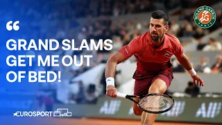 Novak Djokovic loves grand slams & believes Nadal played ‘very well’ in Paris | French Open 2024 🇫🇷