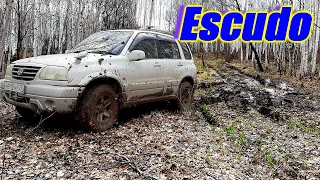 Suzuki Escudo. Отзыв о резины Roadcruza RA1100. Как намотать стальной трос на лебёдку.