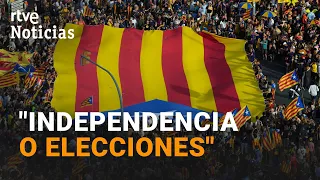 DIADA CATALUÑA: JUNTS y ERC, por SEPARADO, piden AMNISTÍA y REFERÉNDUM por la INVIESTIDURA  | RTVE