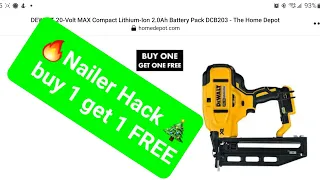 🔥👉Dewalt Nailer Hack Buy 1 Get 1 FREE 🎄 Black Friday 2022 🎅 Holiday