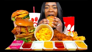 CHICK-FIL-A MUKBANG | NEW SPICY GRILLED CHICKEN SANDWICH | SPICY FRIED CHICKEN SANDWICH | MUKBANG