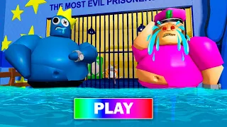 WATER NIGHTMARE MODE! THE FRIEND BARRY'S PRISON RUN! Scary OBBY Walkthrough FULL GAME #roblox #obby