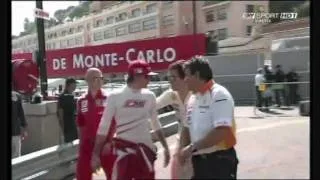 Monaco 2009, Kimi raikkonen and fernando alonso before FP3