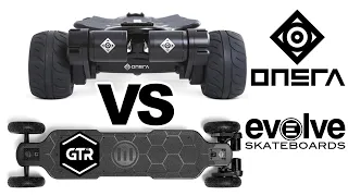 ONSRA BLACK Carve VS Evolve Carbon GTR - ESK8 Comparison