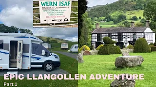 Adventure in Llangollen: Our Motorhome stay at Wern Isaf & exploring Plas Newydd House and Gardens.