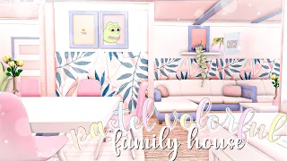 BLOXBURG: Pastel Colorful Family Home | speedbuild ♡