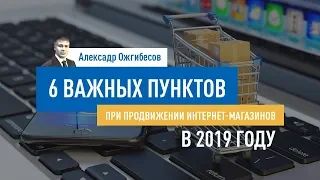6 важных пунктов при продвижении интернет-магазинов в 2019 году. SEO в 2019. Александр Ожгибесов