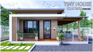 Tiny House Design | 5m x 7.5m with 2bedroom (Simple life)