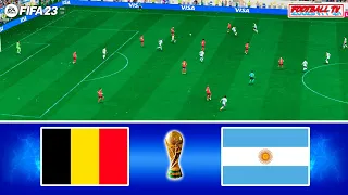 BELGIUM vs ARGENTINA - FIFA WORLD CUP FINAL - FIFA 23 FULL MATCH | GAMEPLAY PC