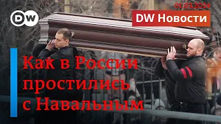 🔴Похороны Алексея Навального: этого не показывали сегодня в России. DW Новости