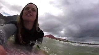 Little clean waves and a longboard // Muizenberg, Cape Town