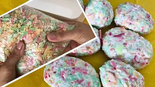 Recycling Time 😍 ASMR / Relaxing Sounds / How to make recycled soaps 🥰