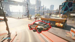 Using Johnny Silverhand's Porsche increase your luck in Cyberpunk 2077