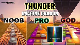 Imagine Dragons - Thunder - Noob vs Pro vs God (Fortnite Music Blocks)