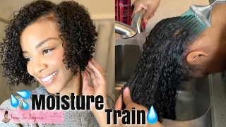 @KimberlyCherrell 's TIPS FOR HOW TO MOISTURE TRAIN LOW POROSITY NATURAL HAIR | IT WORKS!!!