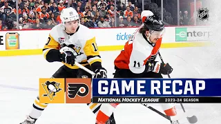 Penguins @ Flyers 12/4 | NHL Highlights 2023