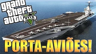 GTA 5: Encontrei um porta aviões em baixo de uma cidade flutuante