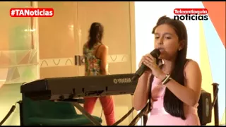 Durante el Día del Niño, menores demostraron su talento para el canto