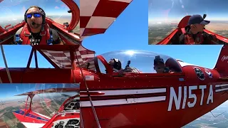 Got Sick! 🥵 My Very First Aerobatic Flight #aerobatics #pitts #s2c