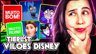 TIER LIST VILÕES DA DISNEY E PIXAR! QUAIS SÃO MEUS FAVORITOS?