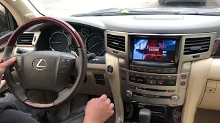 Lexus LX570 2008-2015 -  Youtube на штатном мониторе