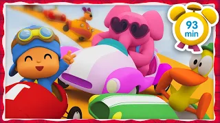 🚘 POCOYO in ENGLISH - CRAZY RACES! [93 minutes] | Full Episodes | VIDEOS and CARTOONS for KIDS