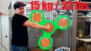 World´s Largest Real 3d-Printed Fidget Spinner! (no cheating or clickbait!)