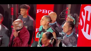 Amazing entrance by Mario 'Azteca' Barrios to fight Yordenis Ugas at T-Mobile Arena