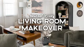 LIVING ROOM MAKEOVER ✨ | Cozy & Calm Living Room Decorating Ideas