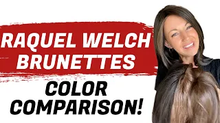 4 Popular Raquel Welch Brunettes - Color Comparison!  | Chiquel Wigs