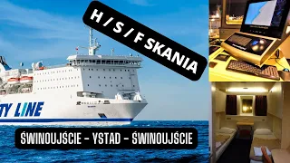 My cruise to Ystad (Sweden) on the ferry SKANIA (Unity Line) + bridge | Ferries and Ships in Europa