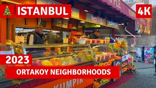 Istanbul 2023 Ortakoy 3 January Walking Tour|4k UHD 60fps