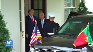 U.S. President Donald Trump hosts President Rebelo de Sousa of Portugal at the White House