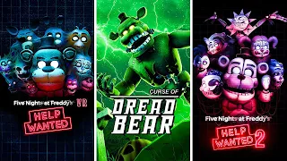 FNAF VR Help Wanted 1 & 2 + Curse of Dreadbear | ALL ENDINGS | Full Game Walkthrough | No Commentary