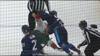 KHL Fight: J.C.Lipon VS Ilya Safonov