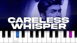 George Michael - Careless Whisper  (piano tutorial)