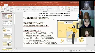 KETERAMPILAN PRESENTASI MAHASISWA KELAS PARALEL UNIVERSITAS ESA UNGGUL